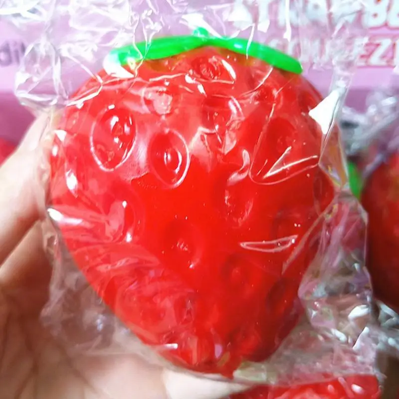 Realistic Veg Fruit Squishies Slow Rise Squeeze Toy Strawberry Carrot Corn Anxiety Relief Sensory Fidget Toy Party Favor Gifts