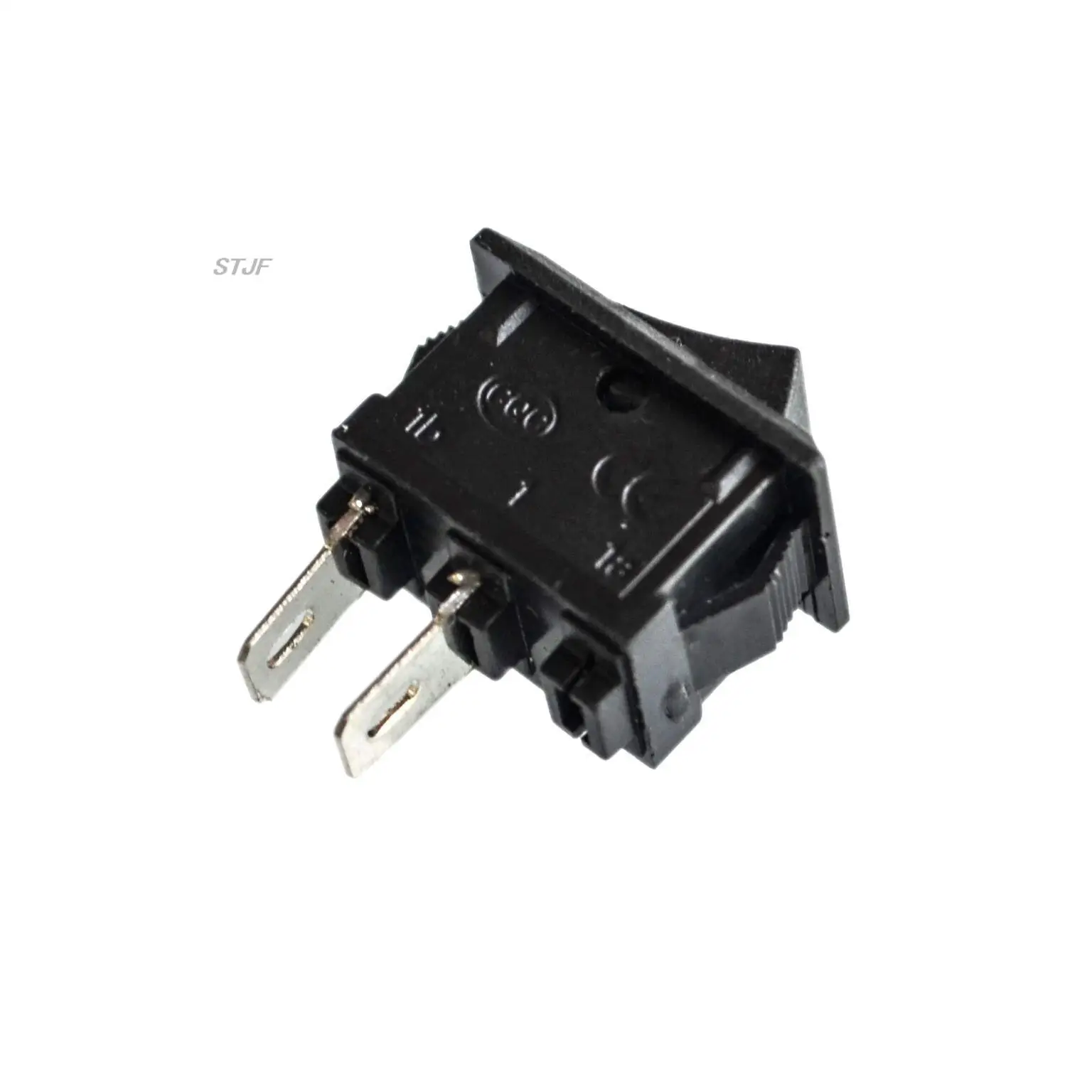 10pcs ON / OFF Rocker Switch, 117S 2-Pin 250V3A 125V6A ON-OFF Black Plastic 2 Pin