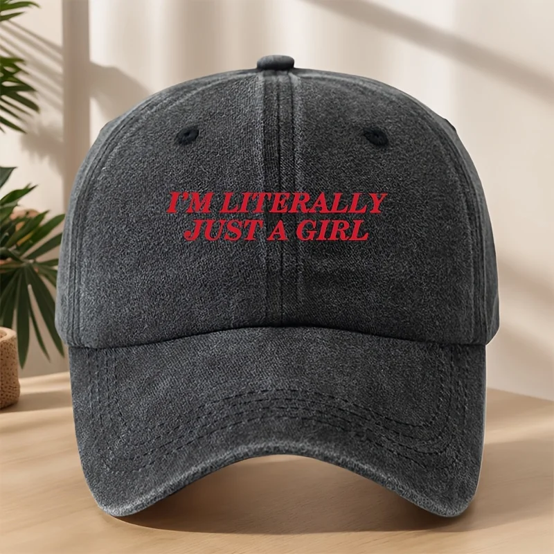 

"I'M LITERALLY JUST A GIRL" Vintage Baseball Cap |Adjustable for Outdoor & Casual Wear