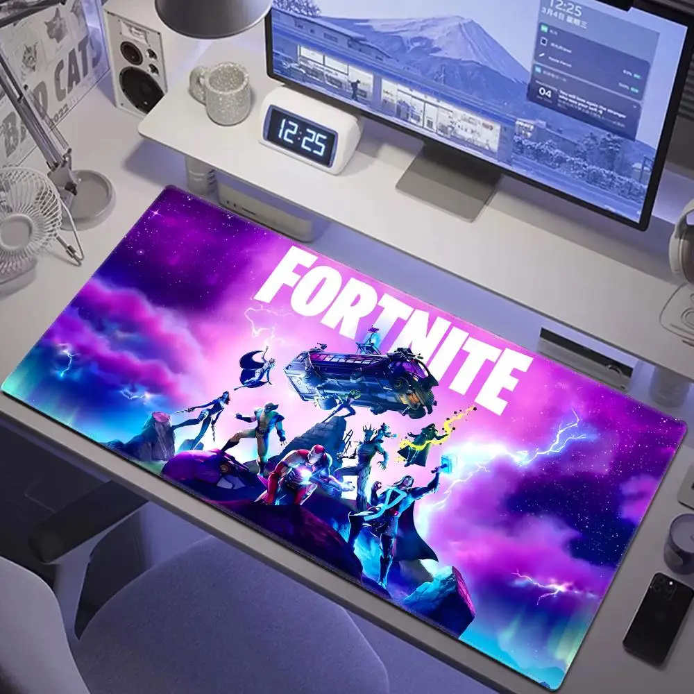 Große Schreibtischunterlage F-Fortnites Gaming-Mauspad Anime-Mauspad XXL Computer HYBXAXC Schreibtischunterlage Gamer-Maus Büro PC Desktop