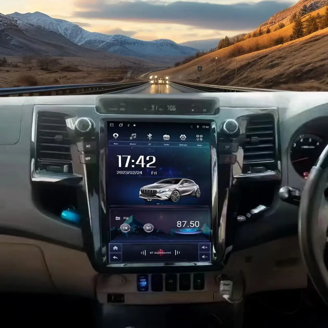 سيارة أندرويد نظام تحديد المواقع والملاحة واي فاي 12.1 "لتويوتا فورتشنر هايلكس 2005 ~ 2015 راديو #2