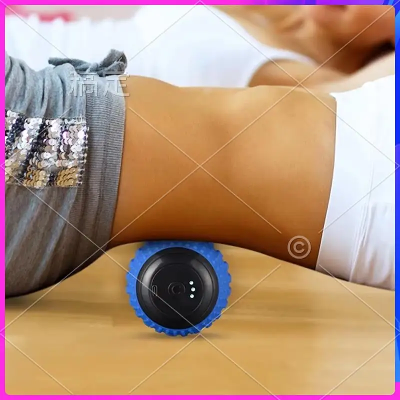 AUU-USB كرة تدليك قابلة لإعادة الشحن مدلك الأنسجة العميقة لاسترخاء العضلات كرة اليوغا المحمولة أ