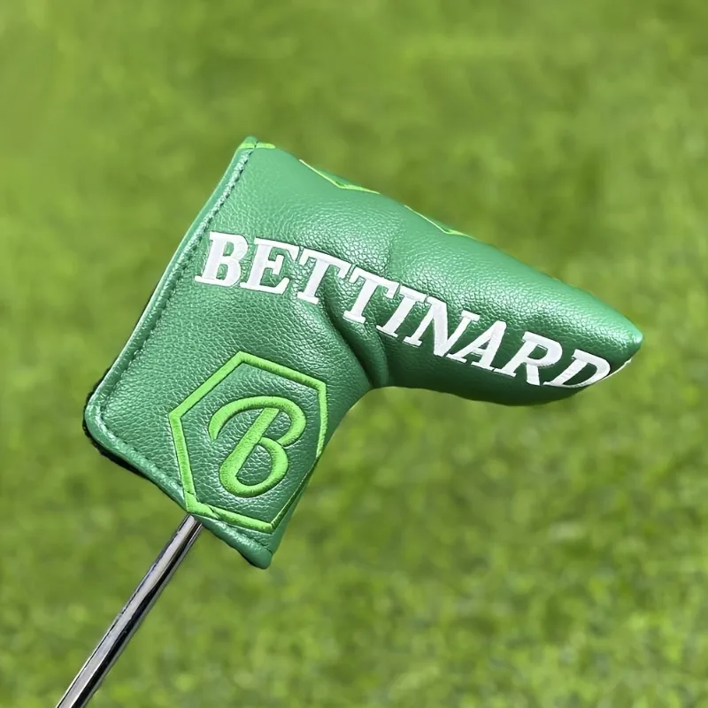 قطعة واحدة من الغطاء الواقي لقضيب دفع الجولف الأخضر مصنوع من مادة البولي يوريثان، تصميم بنمط سداسي، غطاء حماية أنيق للنادي، غطاء رأس #5