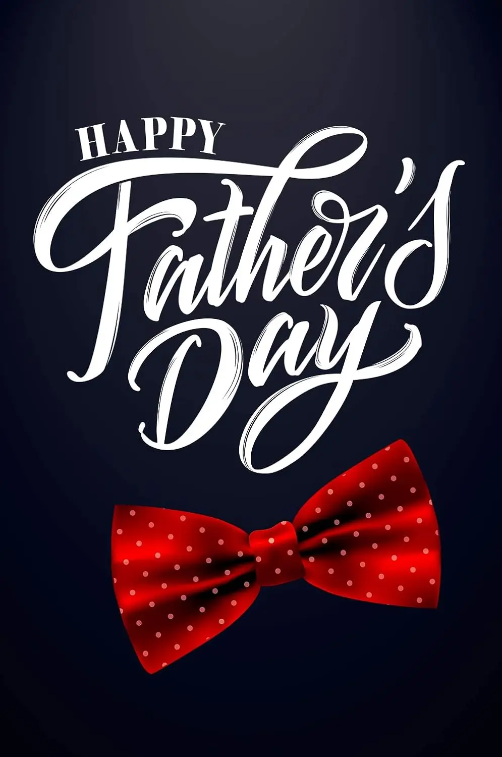 Texupday Happy Father's Day Red spotted Bow Tie Decoration Garden Flag Outdoor Yard Flag 12