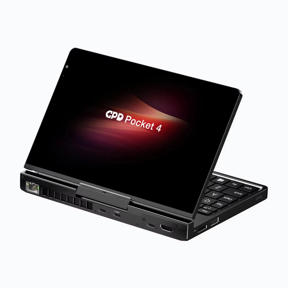 GPD Pocket 4 Mini computadora portátil 8,8 pulgadas AMD AI 9 HX 370 64 GB de RAM Mini PC portátil 2 TB NVMe ganado 180 °   computadora portátil de negocios