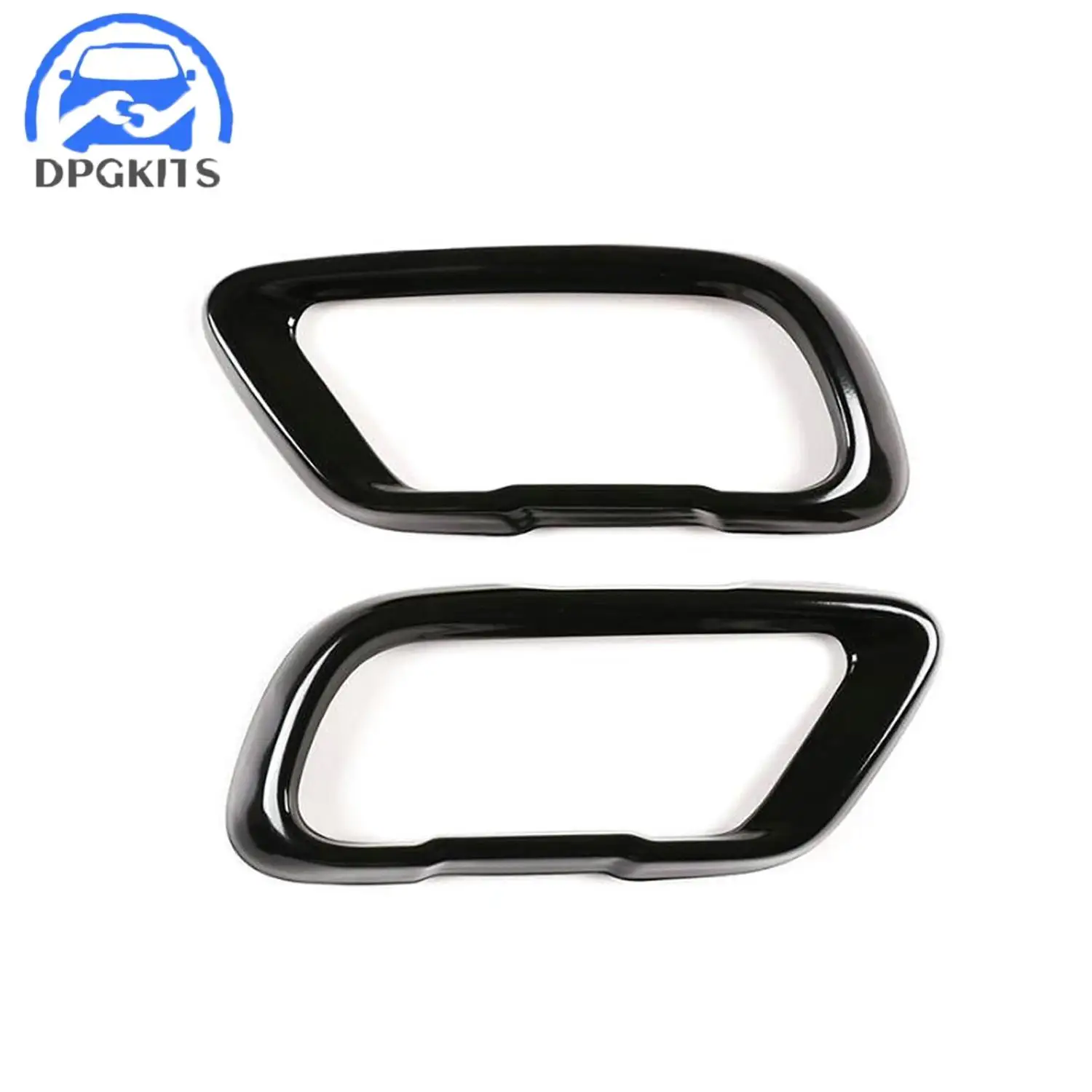 

DPGKITS 2PCS Exhaust Mufflers Tail Pipe Cover For 2019-2023 BMW X5 G05 X6 G06 X7 2019-2023 Black Car Auto Accessories