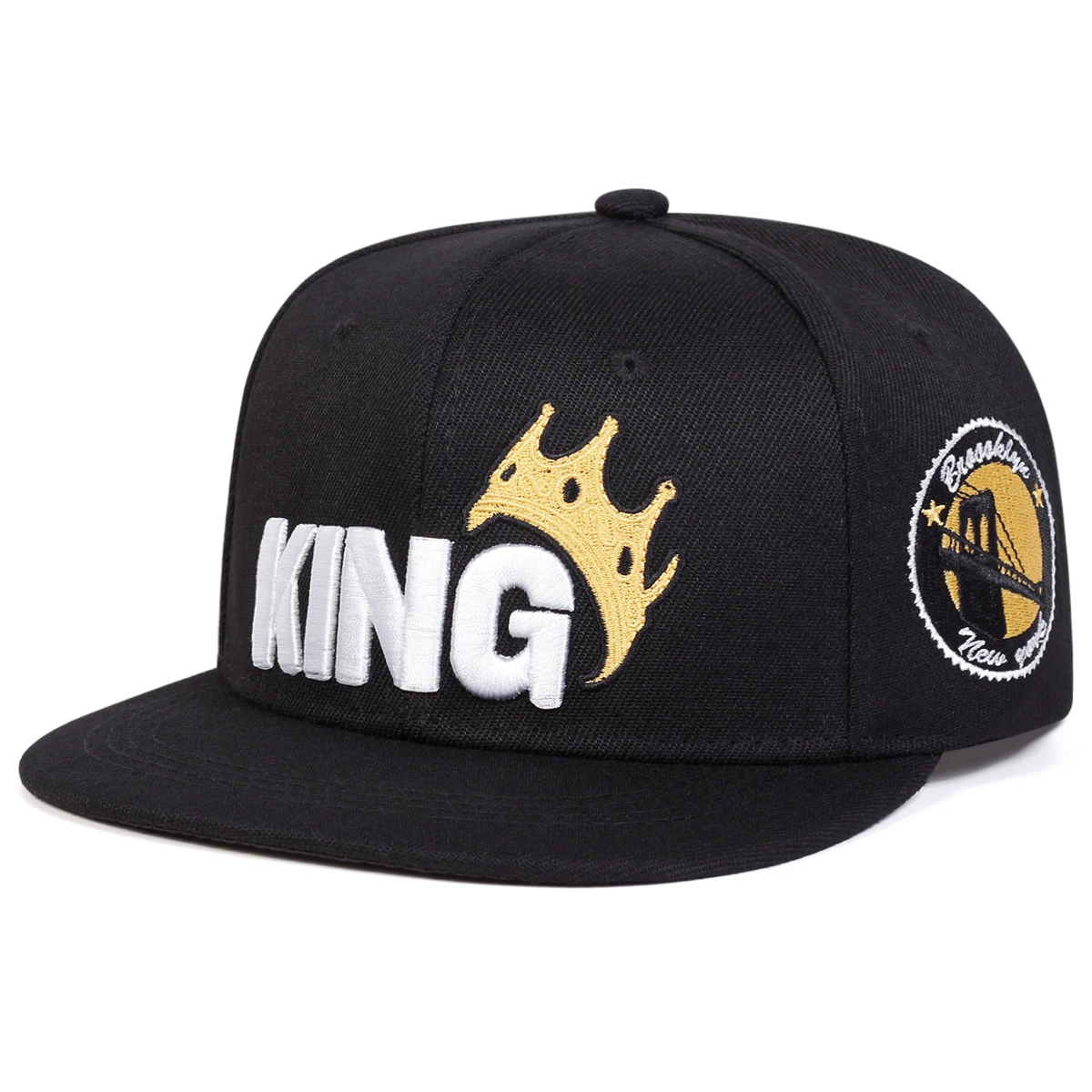 Unisex KING Crown Embroidery Hip-hop Hats Spring Autumn Outdoor Adjustable Casual Baseball Caps Sunscreen Hat