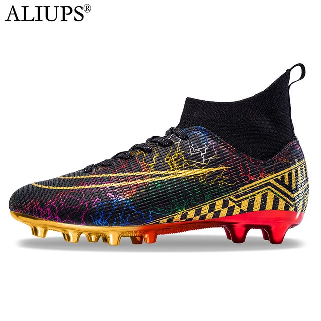 3 pairs ALIUPS Size 35 46 Golden Soccer Shoes Sneakers Cleats Football Boots Men Kids Futsal Football Shoes for Boys Girl AliExpress
