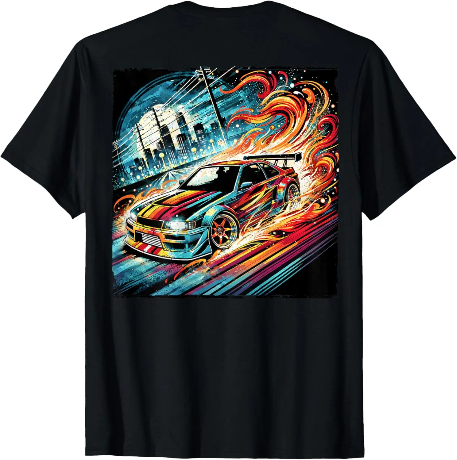 

Мужская футболка Drifting Cars Burnout Retro Street Car Racing Art