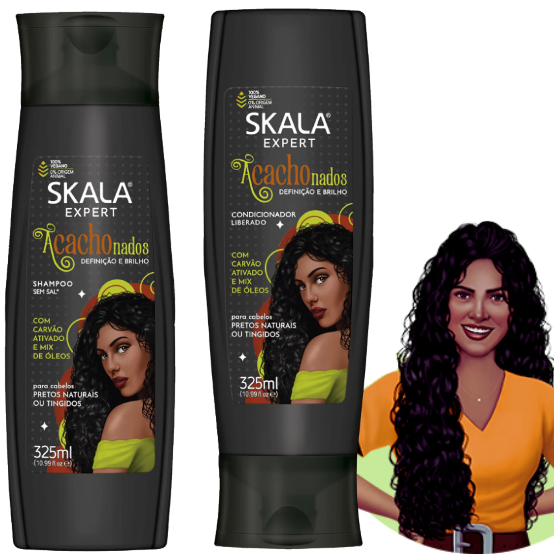 Skala Cattled Shampoo Kit Hair Treamen Conditioner