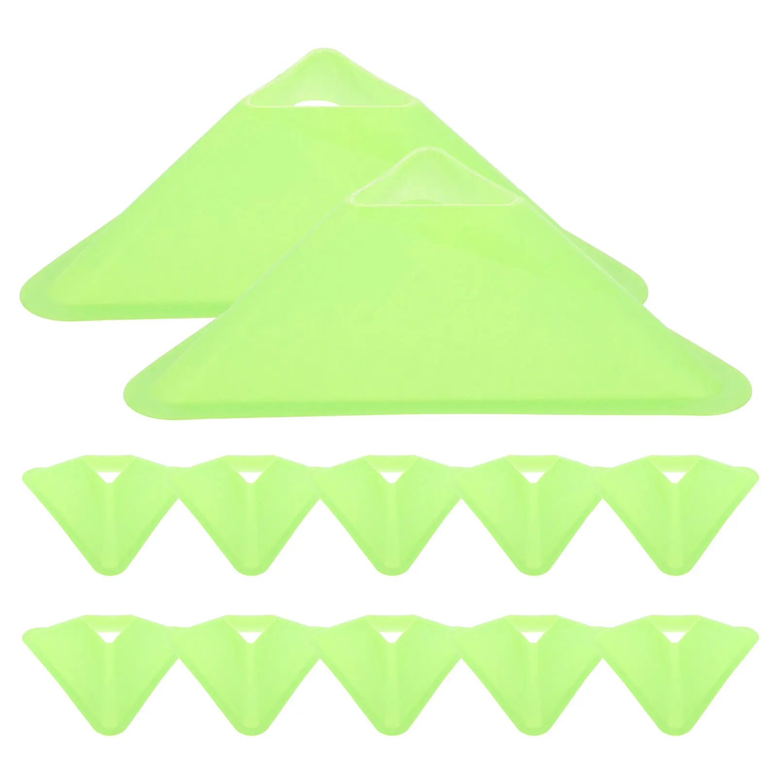 

20Pcs Soccer Training Cones Triangle Plastic Markers for Agility Speed Practice Football Basketball Training Disc Set