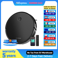 Robot Vacuum Cleaner Liectroux C7, 6000PA Smart Home Mop Sweeping & Dragging Integrated Self-Charging App&Remote&Voice Control