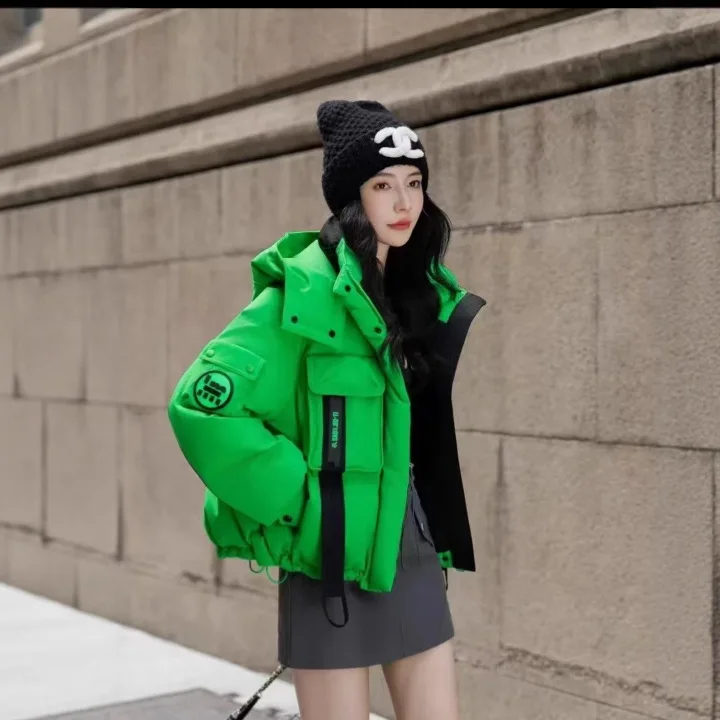 

Women's down jacket women's new winter thickened street fashion trendy brand high-end simple bread jacket