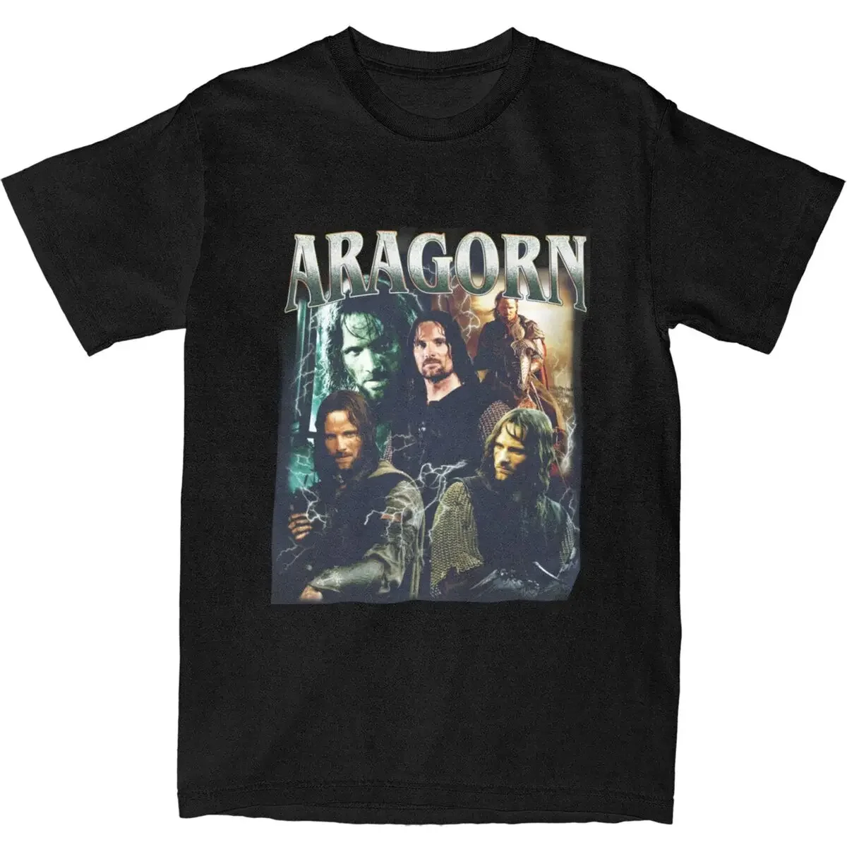 Men Women's Vintage Aragorn BuutIag Shirts Apparel Fun Pure Cotton A.ragorn Viggo Mortensen T Shirt Tee Clothing