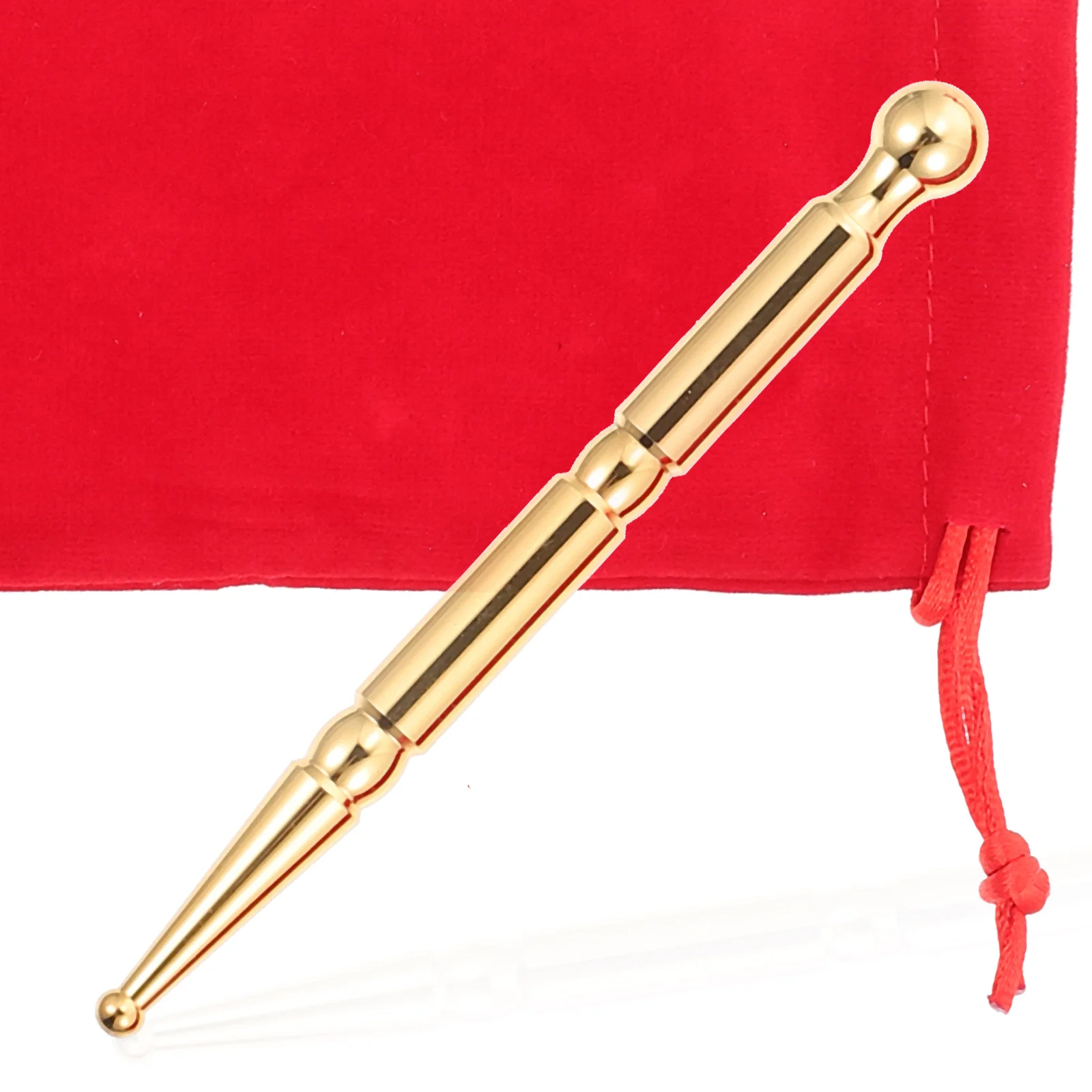 

Acupuncture Massage Pen Ankle Roller Face Skin Acupotheracane Int Stick Brass Acupoint Massager Probe
