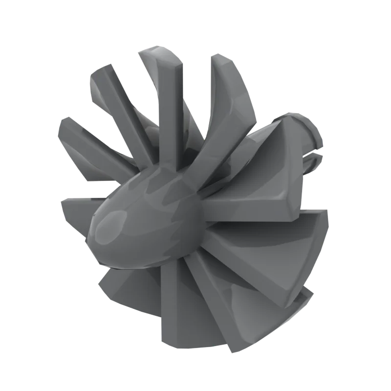10Pcs MOC Parts 46667 x577 Jet Engine Fan Compatible Bricks DIY Assmble Building Blocks Particle Kid Puzzle Brain Toy Gift