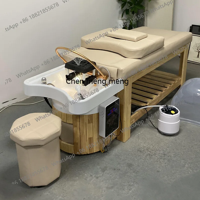 

Thai hair treatment shampoo special beauty bed fumigation intelligent constant temperature water circulation bed massage bed