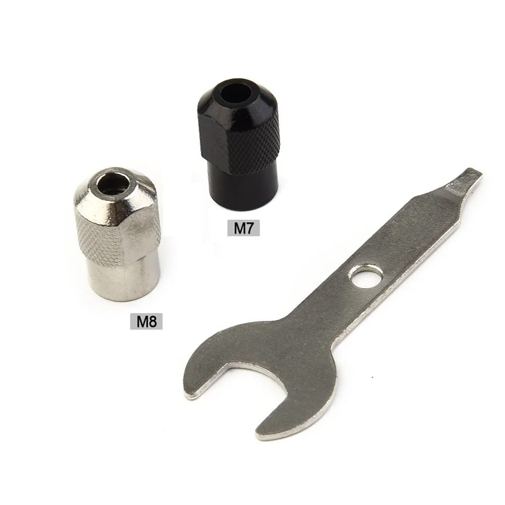 3 قطعة/المجموعة M7/M8x0.75 بدون مفتاح الحفر الكهربائية تشاك لقمة ثقب كوليه تركيبات أدوات السلطة أداة دوارة الملحقات