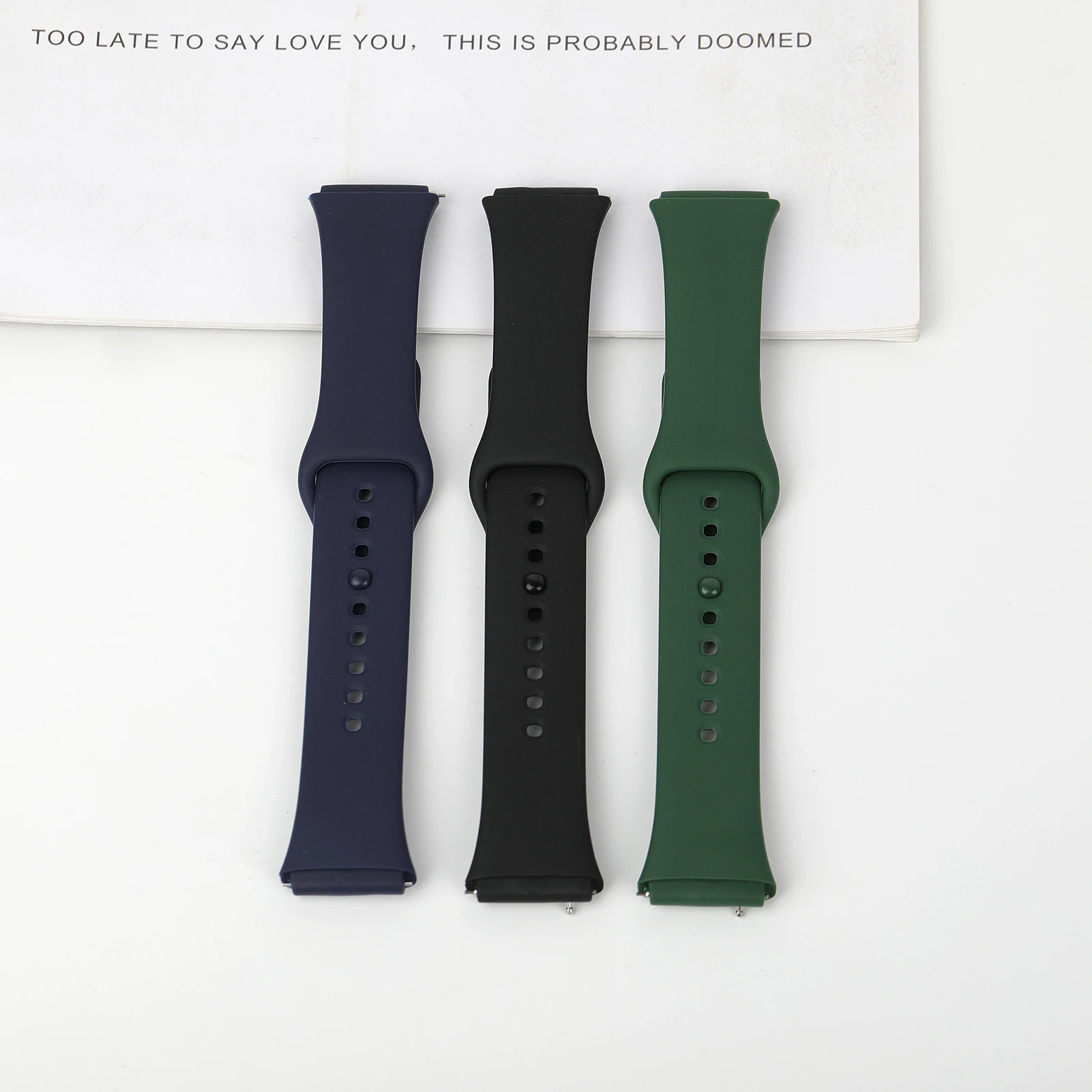 Pulseira de Silicone Esportiva Respirável para Xiaomi Redmi Watch 3 Active 3 Lite, Acessório de Substituição para Smartwatch 5