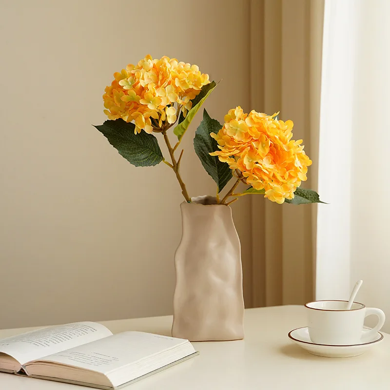 

52cm Artificial Hydrangea Flowers Bouquet Hydrangea Fake Flowers For Home Garden Decor Wedding Party Decoration Diy Accessories