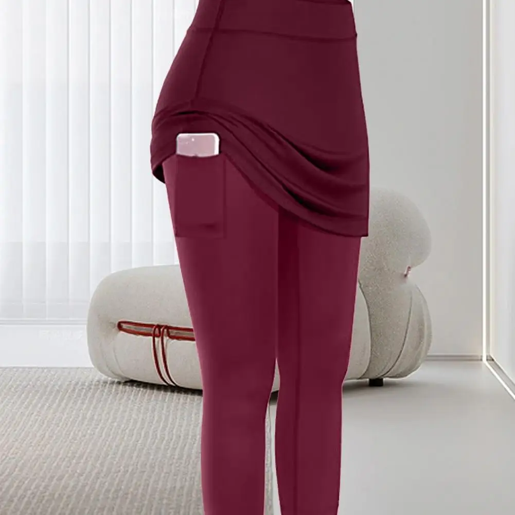 Leggings da Yoga tasche laterali pantaloni da Yoga elastici in vita Leggings da Fitness da donna in tinta unita pantaloni da Fitness da corsa