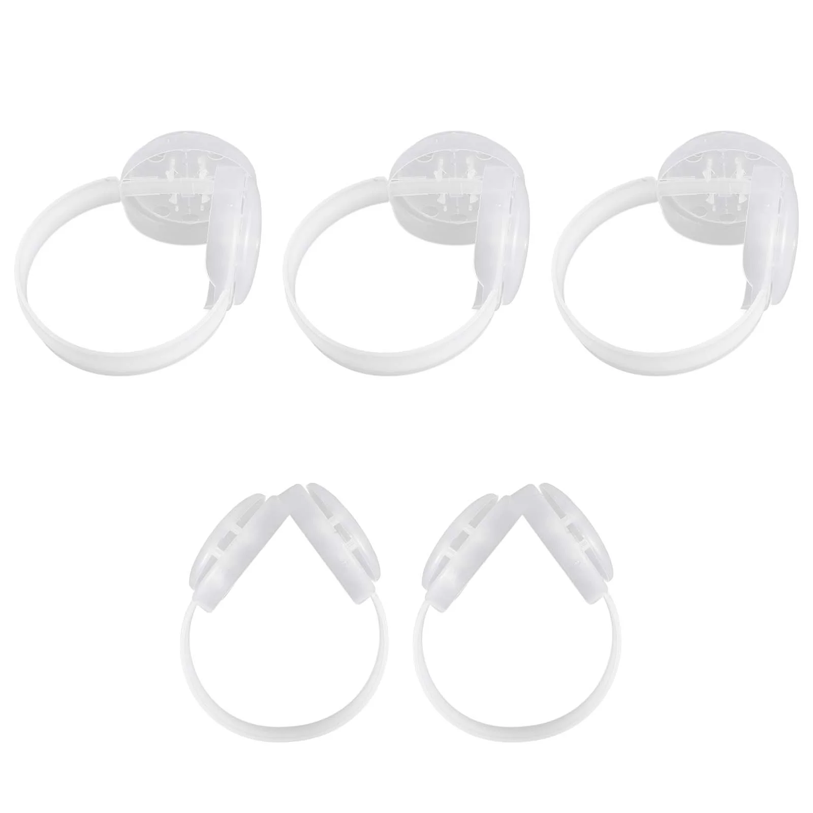 Kit de construction d'accessoires pour cache-oreilles, rallonges de sangle pour masque, clips en plastique derrière le cadre de support de tête, garder au chaud, 5 pièces