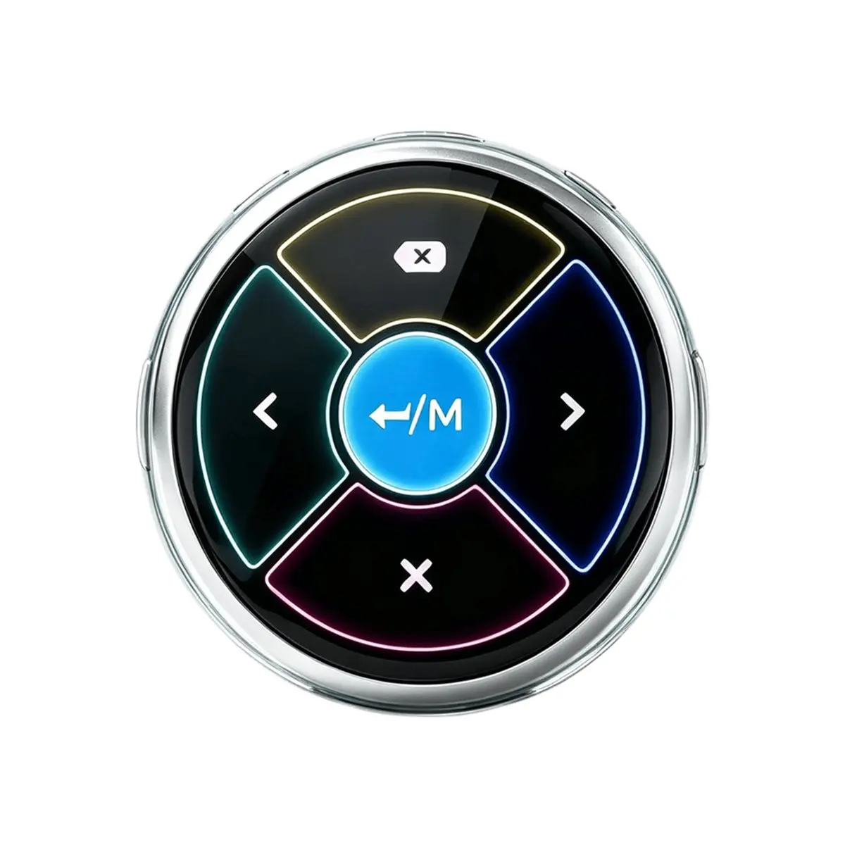AI Wireless Controller Bluetooth Touch Mouse - 1.75-Inch Round AMOLED Touchscreen Quick Voice Input