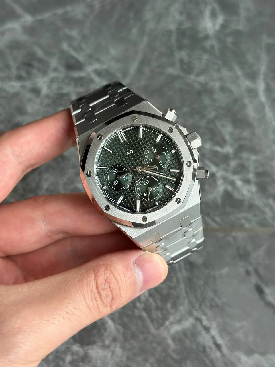 ساعة سوبر a p عالية الجودة o a k 26240 كرونوغراف توقف SA4401 كل واحد في حركة أوتوماتيكية 41 ملم ساعة رجالية للرجال