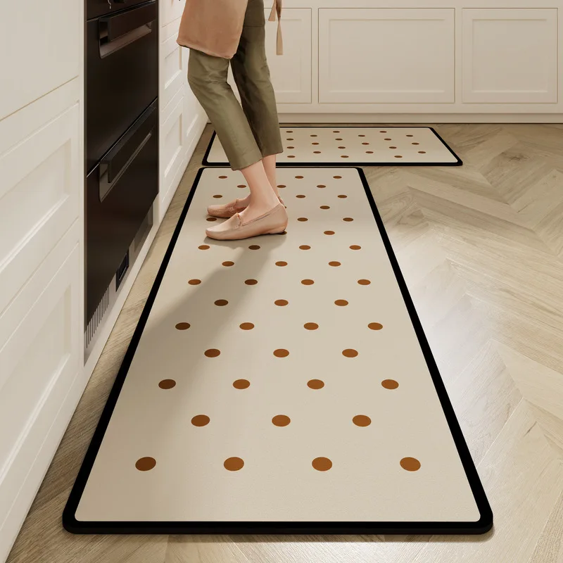 VIKAMA Kitchen diatom mud mat wabi-Sabi water absorbent oil non-slip mat home long easy to care quick dry mat
