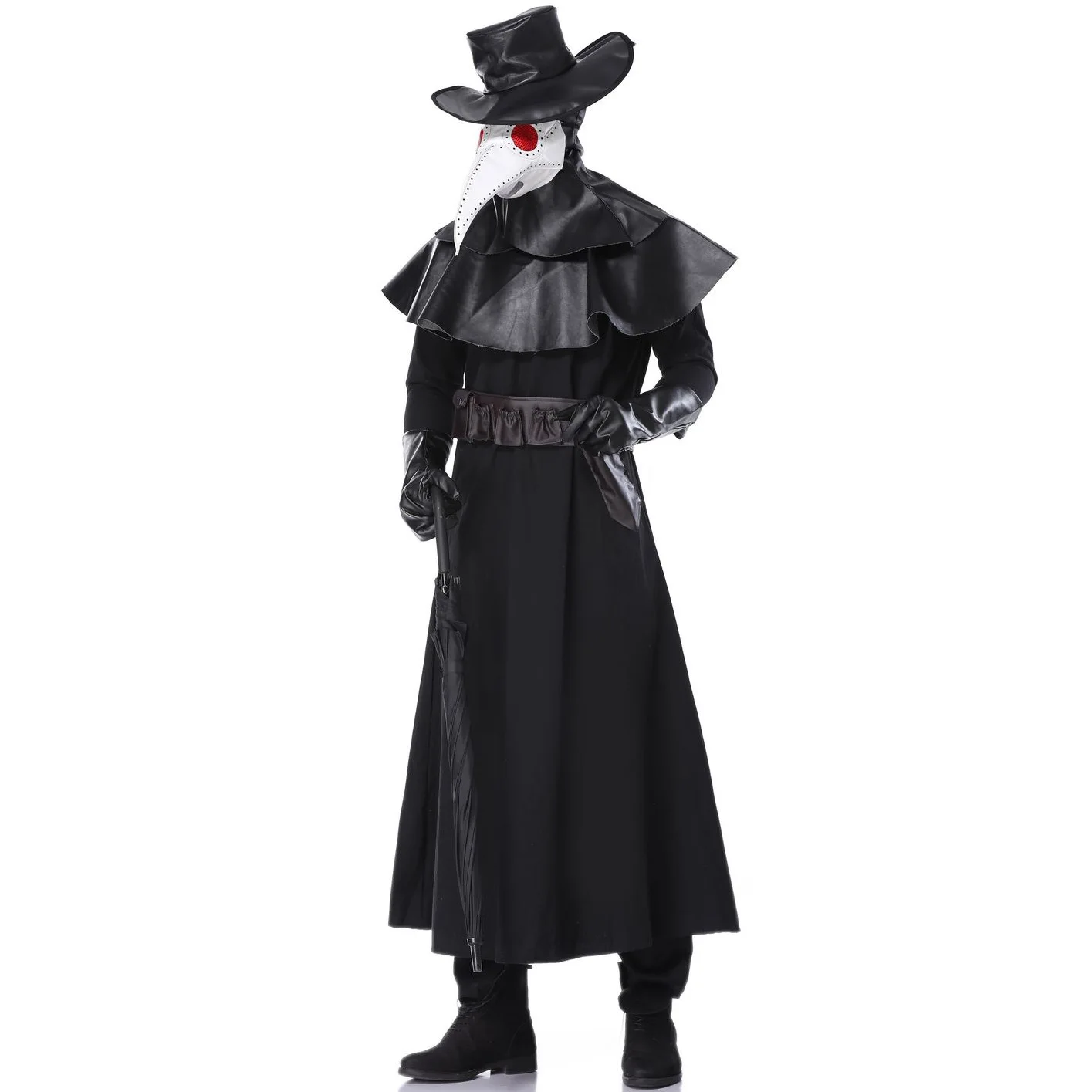 Costumes de Cosplay de Médecin Médiéval pour Homme, Robe de Sorcière d'Horreur, Steampunk, Carnaval, ix, Ensemble Uniforme pour Adulte