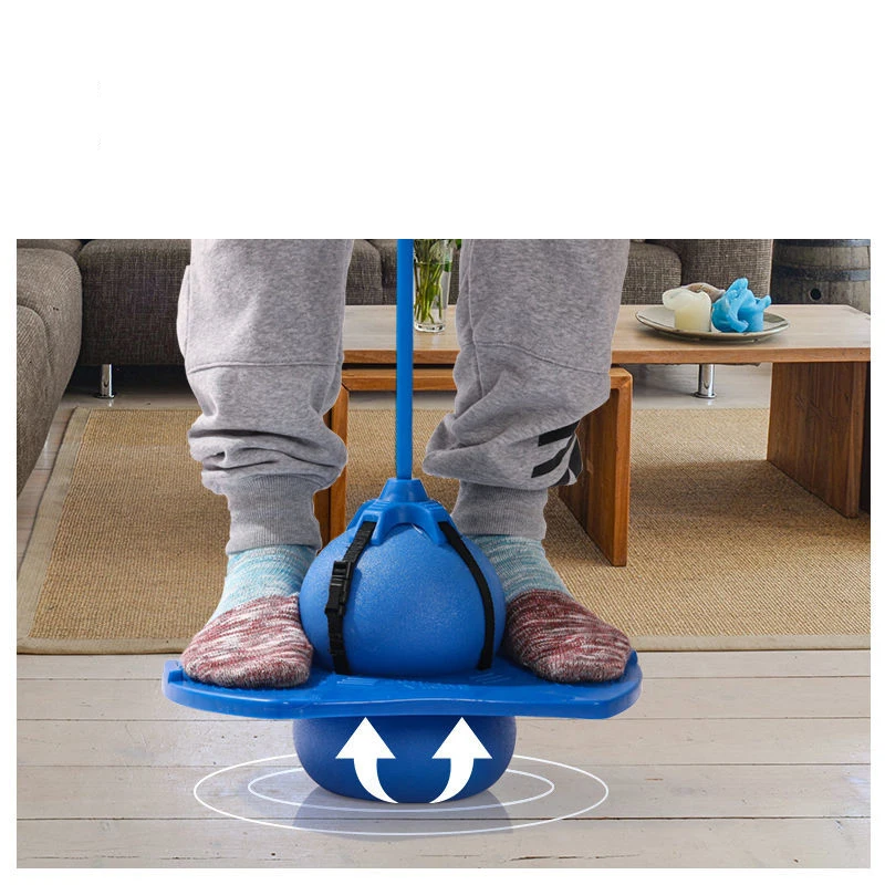 Sports Outdoor Games Toys Children Bouncing Ball with Handle and Pump Balance Platform Bouncy Jump Pogo Ball for Kids Playground