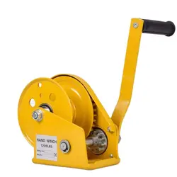 1200LBS Self-locking hand winch Stainless steel Boat windlass truck auto manual lifting hoist