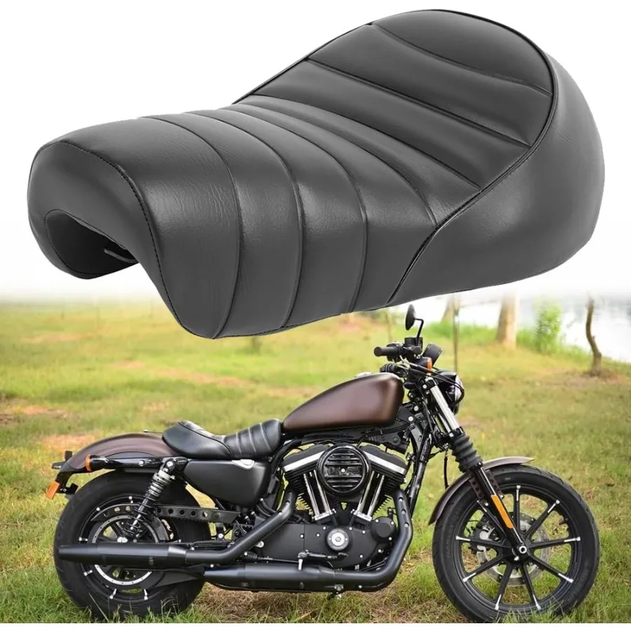 

Motorcycle Seat Black Sporster seat Rider Seat Compatible with Harley Sportster Iron 883 XL883N 20162022 Black Rider Seat