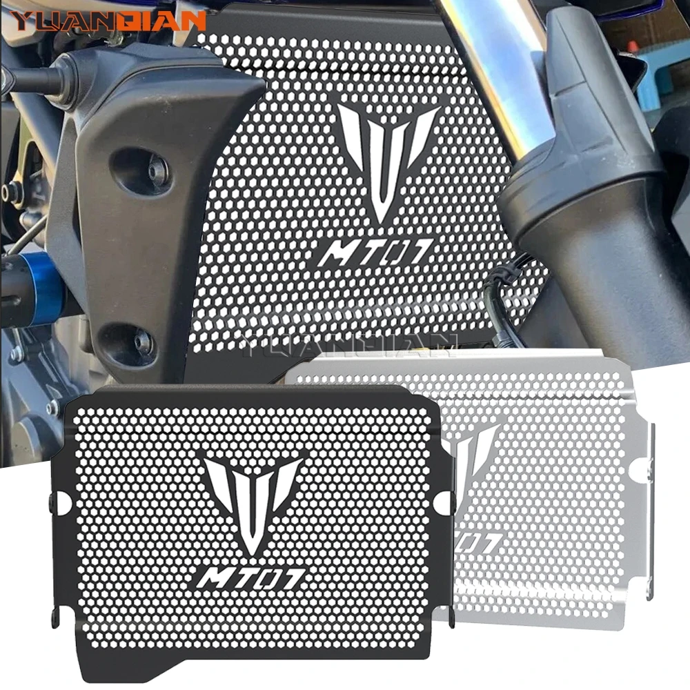 

For Yamaha MT-07 FZ-07 MT07 MT FZ 07 2018-2023 2020 2021 2022 FZ07 MT07 Motorcycle Radiator Grille Guard Cover Fuel Tank Protect