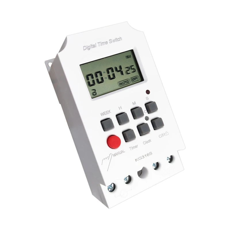 220VAC 25A KG316S Interruttore timer digitale da 1 secondo Controllo in pochi secondi Interruttore timer di alimentazione programmabile elettronico automatico