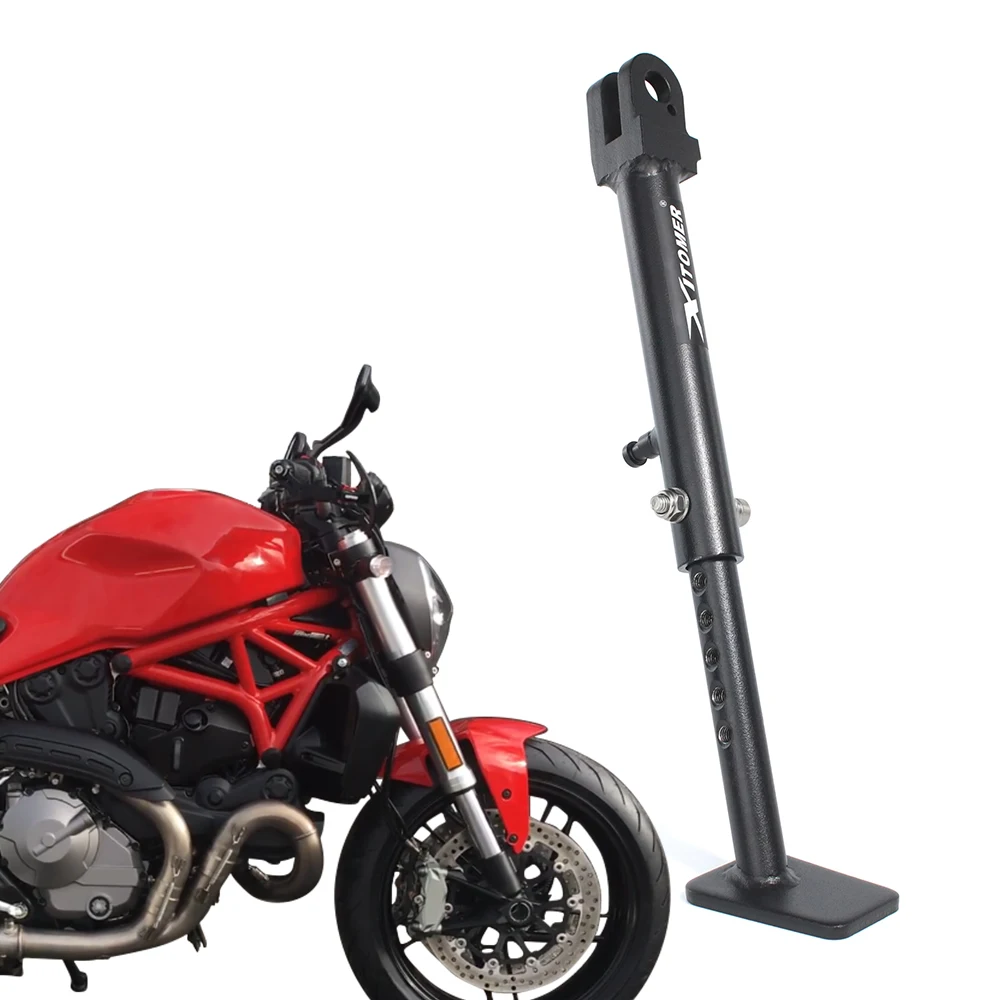 

For Ducati Monster 1200 S Monster 821 Stealth /Dark Diavel 1260 S /Lamborghini Adjustable Kickstand Sidestand Holder Motorcycle