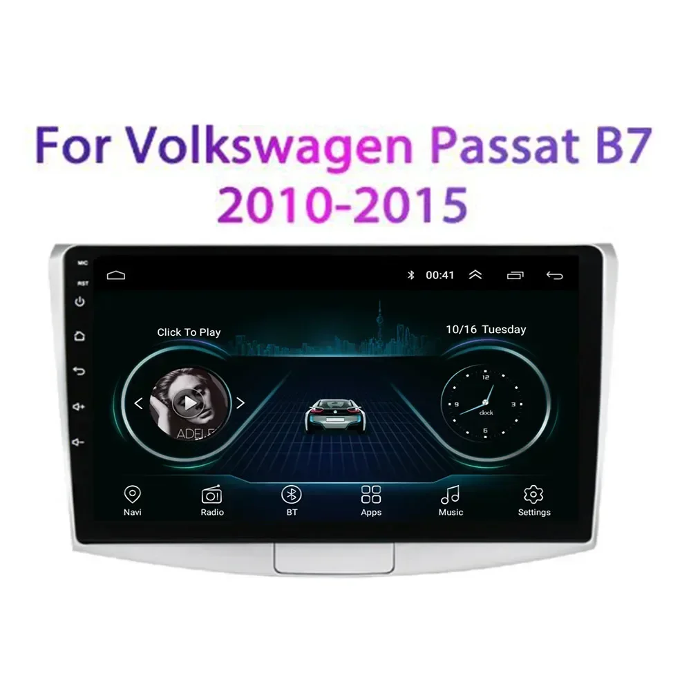 2 Din Android 13 Car Stereo Radio GPS Multimedia Video Player 5G WiFi Camera DSP Carplay For Passat B7 2010-2015