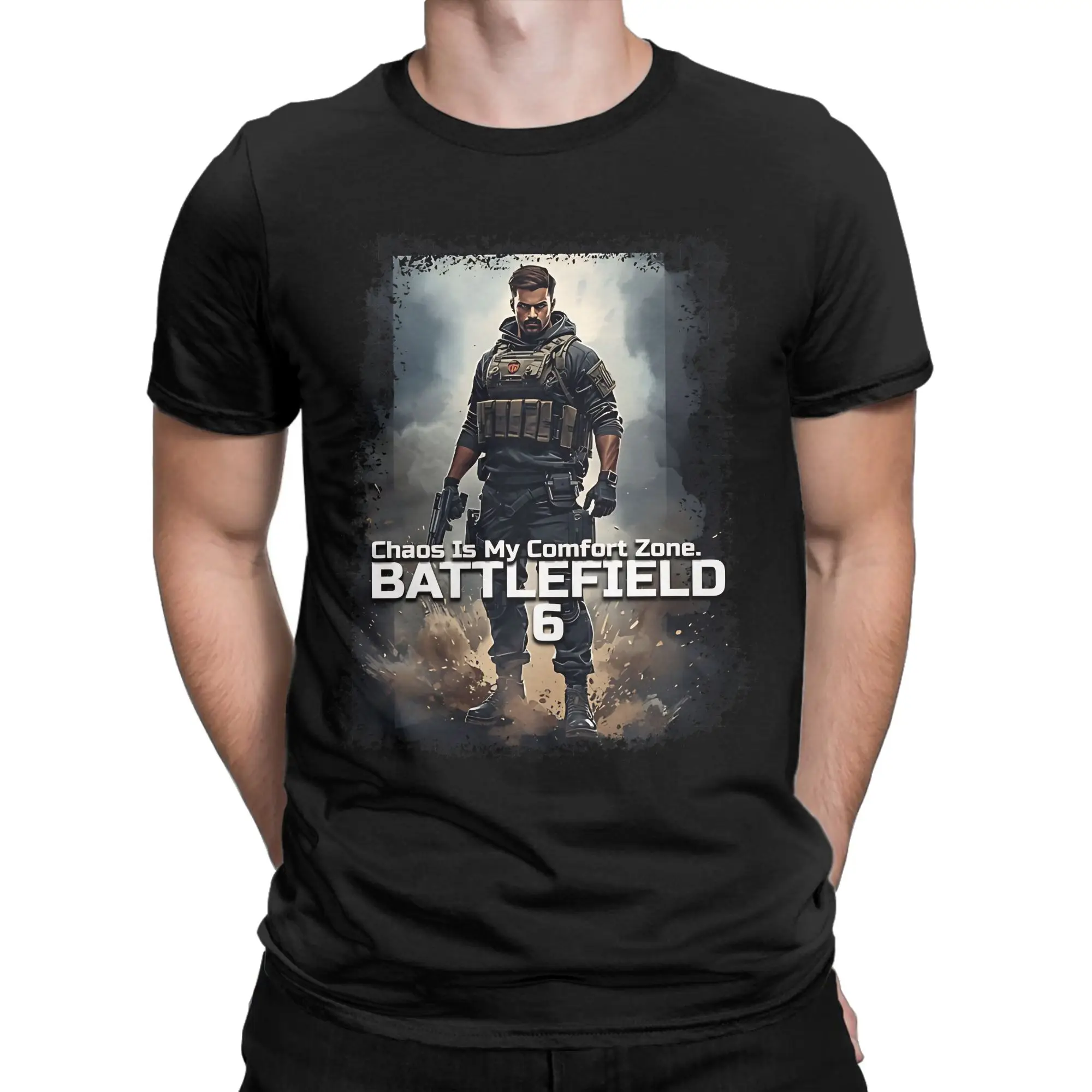

Battlefield 6 Graphic Printing T Shirts Men Women Cotton Tee Shirt Clothing