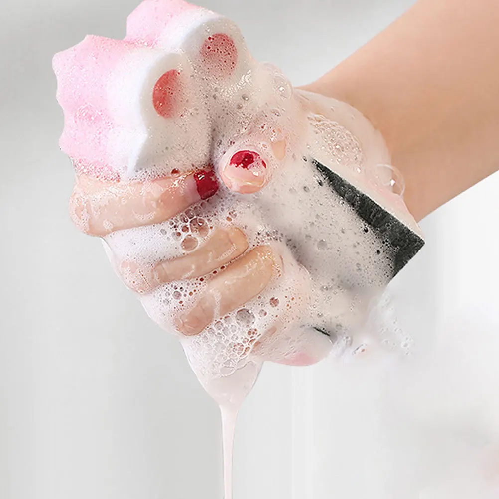 

6Pcs Cat Claw Kitchen Sponges Reusable Dish Scrubber Pot Bowl Cleaning Sponge Household Use Dish Scrubber Scrub Sponges