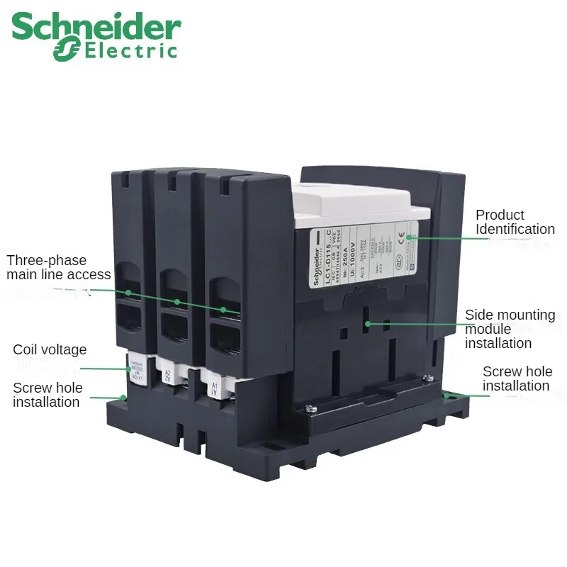 Imagem -02 - Contator de Schneider-ac Lc1d115a B7c C7c E7c F7c M7c Q7c 24v 36v 48v 110v 220v 380v