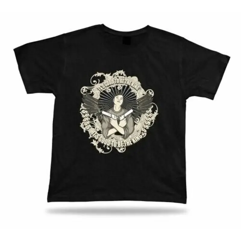 Es bueno ser el Rey Ganster, camiseta con pistola, fresca y con estilo moderno, ropa, camiseta