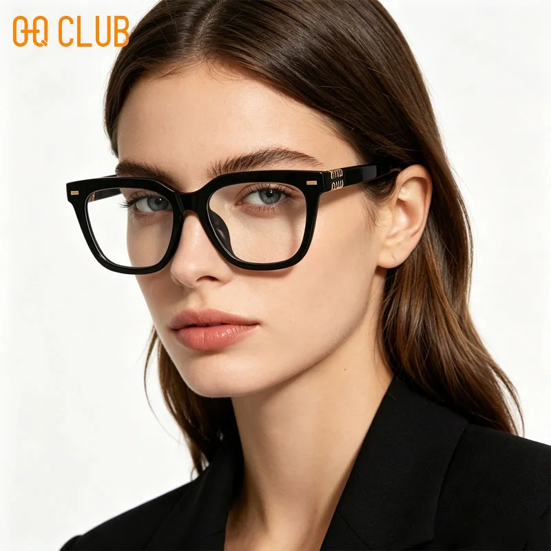O-Q CLUB Men's Prescription Eye Glasses Woman Optical Lenses With Recipe Eye-glasses -1 Magnifier Women's Eyeglasses for Reading