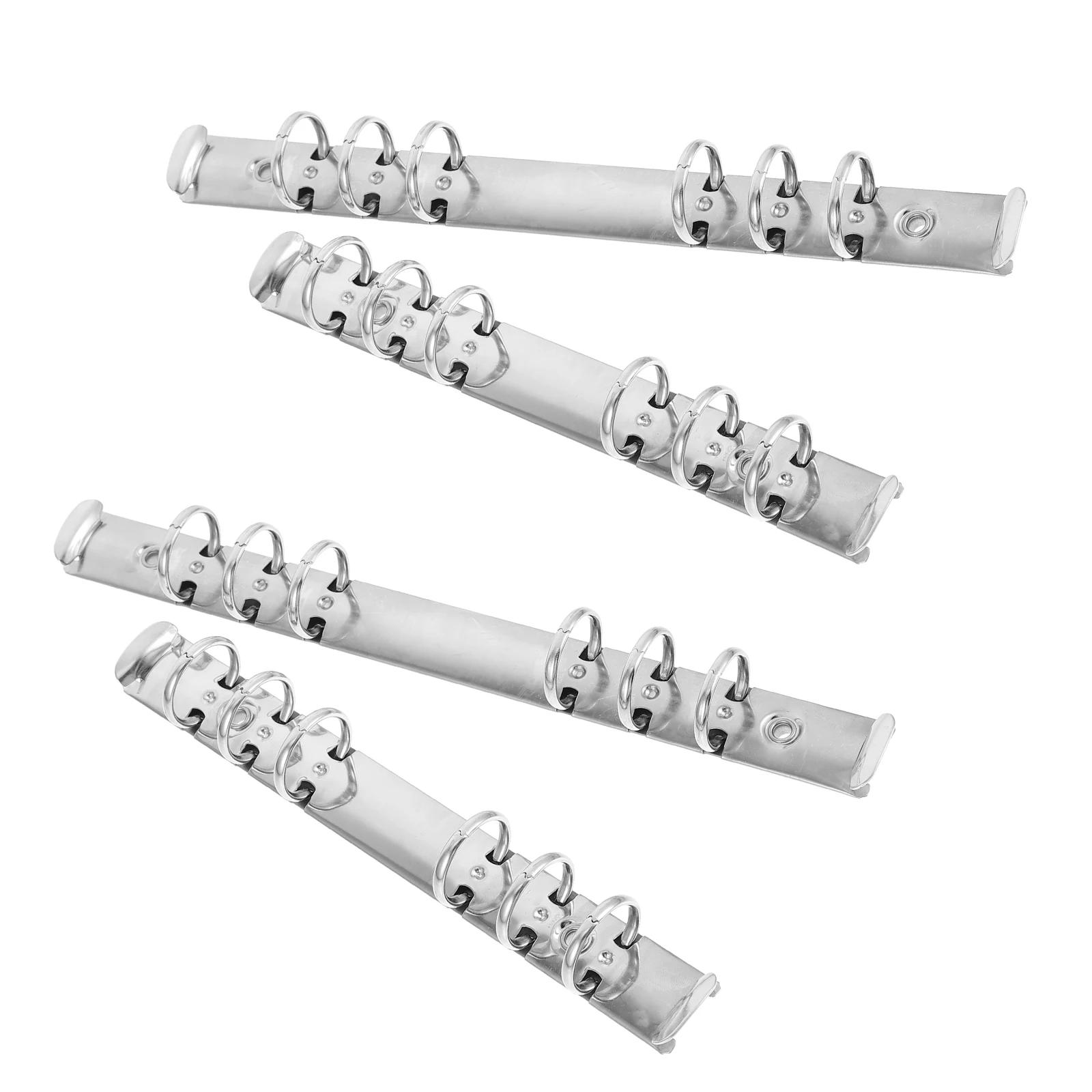 

4 Pcs A4 Notebook Binder Inner Core Loose Leaf Ring Metal Practical Segmented Scrapbook Creative Stationery