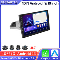 1din Android 13 Car Radio wireless Carplay Android Auto Multimedia Video Player Universal 9/10 inch RDS AHD DVR GPS 1 din Stereo