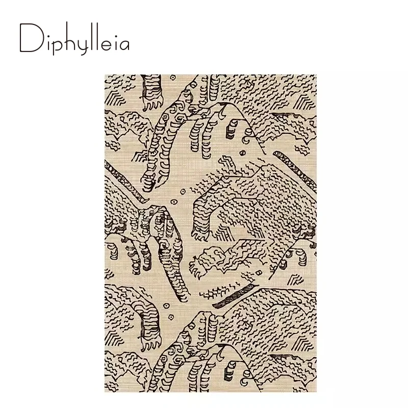 Diphylleia Italy Modern Abstract Mountain Tiger Carpet Premium Super Soft Throw Rugs Floor Mat For Villa Hotel Office Farmhouse