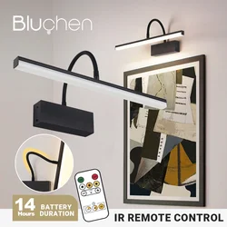 Rechargeable Wall Light Sconces 40cm LED Wall Lamp with Flexible-Arm Internal Wall Sconce for Computer Screen Picture Lighting