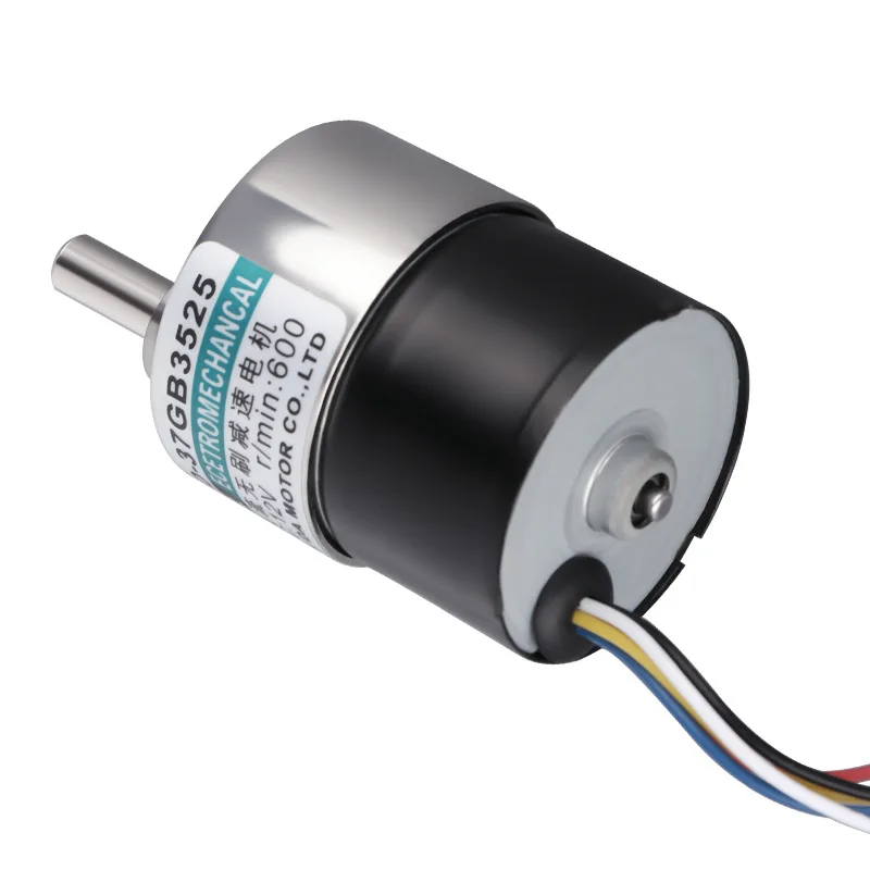 Bürstenloser Motor, 12 V, 24 V, Mikro-DC-Untersetzungsgetriebe, kleiner Motor, einstellbare Geschwindigkeit, positiver und negativer langsamer Motor mit niedriger Geschwindigkeit