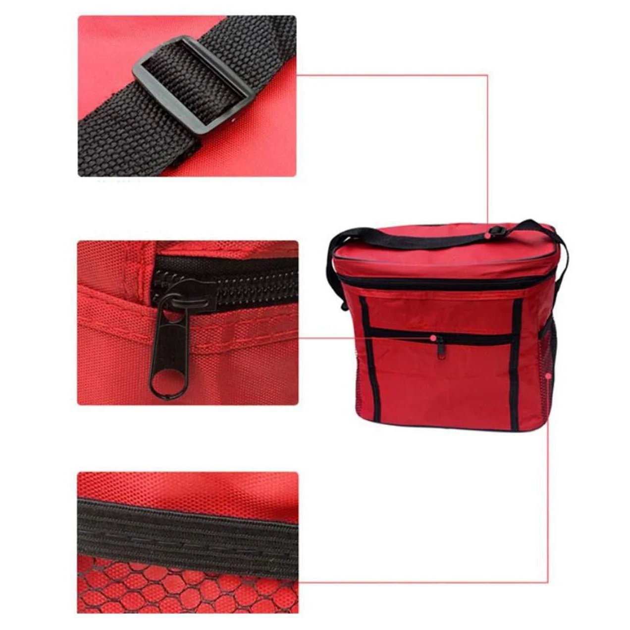 Car Trunk Storage Bags Thermo Cooler Insulated Bag for Thermal Ice Pack Picnic Bag Tote Inclined Shoulder for Picnic