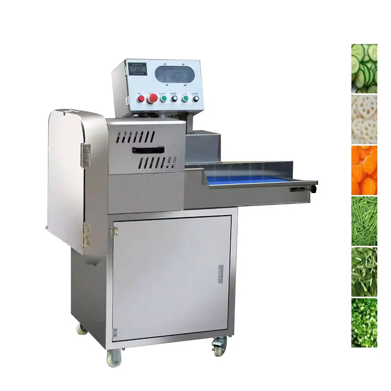 

Automatic Vegetable Cutter Multifunction Green Pepper Celery Cutting Machine Potato Eggplant Slicer