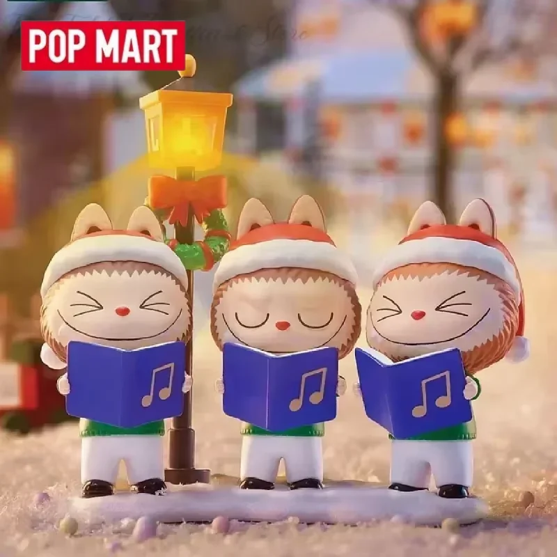 POP MART LABUBU THE MONSTERS Let's Christmas Series Blind Box Mystery Box Guess Bag Toys Doll Cute Anime Figure Ornament Collect